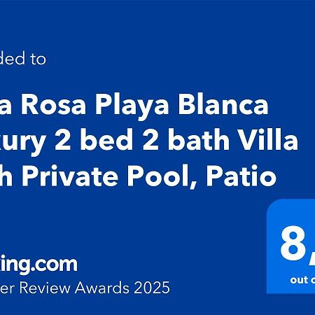Villa Rosa Playa Blanca Luxury 2 Bed 2 Bath Villa With Private Pool, Patio Exterior photo